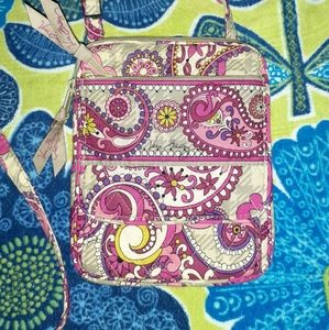 Vera Bradley Mini Hipster Crossbody Paisley Meets Plaid NWOT